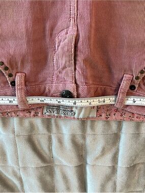 Guess Pink Corduroy Skirt with Floral Waistband